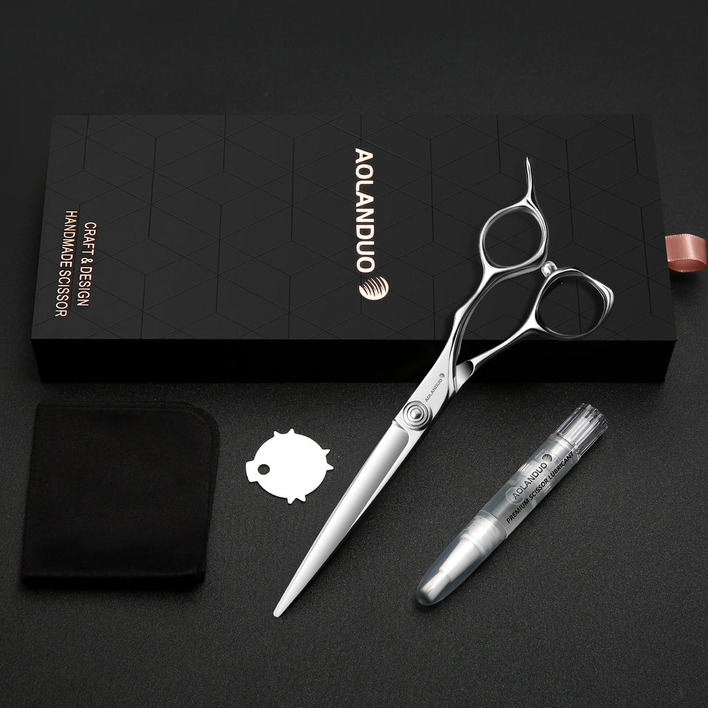 6,5 Zoll Professionelle Präzisions-Haarschere – VG10 Stahl, True Convex Edge, Semi-Offset Griff